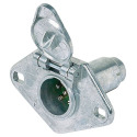 6-Pole 6/12-Volt Zinc End Socket