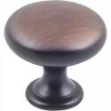 1-3/16-Inch Brushed Oil-Rubbed Bronze Cabinet Knob 10-Pack