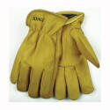 Men's X-Large Gold Cowhide Leather Driver Heatkeep Glove