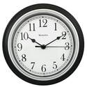 8-1/2 Inch Simplicity Round Black Wall Clock 