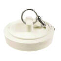 1-1/8 To 1-1/4-Inch White Rubber Duo Fit Drain Stopper