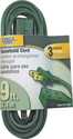 Ext Cord 16/2 Spt-2 Green 9 ft