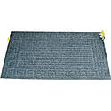 Dark Gray Rubber Door Mat, 30 in. L x 18 in. W