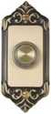 3-Inch Rectangular Brass Lighted Corded Push Button
