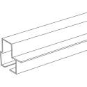 10-Foot White Aluminum Bottom Rail For 1-1/2-Inch Doors