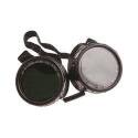 Forney 55311 Brazing Goggles, #5 Lens, Clear Lens, Black/Green Frame
