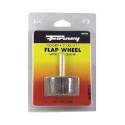 Forney 60186 Shank Mounted Flap Wheel, 1/4 In Arbor, 120-Grit, Aluminum Oxide, 2 In Dia