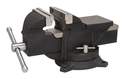 Bench Vise, 5 In Jaw Opening, Serrated Jaw
