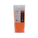 8-Inch 50-Pound Orange Cable Tie, 100-Pack