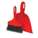 Red Whisk Broom and Dust Pan
