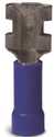 Disconnect Terminal, 600 V, 16 to 14 AWG Wire, 1/4 in Stud, Vinyl Insulation, Blue, 20/PK