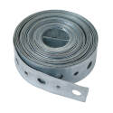 Pipe Strap, 10 Ft Oal, 3/4-Inch Oaw, Galvanized Iron