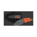 Fixed Blade Knife With Orange Handle, 3-1/4-Inch Blade
