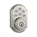 SmartCode 909 Satin Nickel Single Cylinder Electronic Deadbolt With SmartKey Security