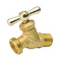 B & k 102-303 Hose Bibb, 1/2 x 3/4 In Connection, Mpt X Male Hose, 125 PSI Pressure, Brass Body, Antique