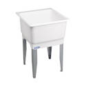 White Polypropylene 23 x 15-Inch Bowl Laundry Tub  