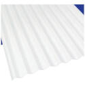 12-Foot X 26-Inch White PVC Corrugated Roofing Panel 