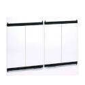 36-Inch Black Bifold Glass Door For Wood Burning Fireplace