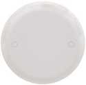 4-Inch Round Blank Ceiling Cover — White, Non-Metallic