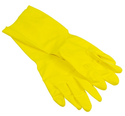 Large Yellow Latex Cleaning Glove
