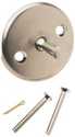 Brushed Nickel Trip Lever Tub Face Plate with Screw