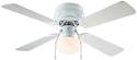 42-Inch Ceiling Fan With 4-Blades In White Finish, Oak /White
