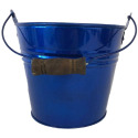 6-Inch Galvanized Planter In Dark Blue