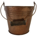 10-Inch Galvanized Planter In Copper