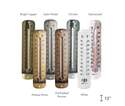 12-Inch Antique Aluminum Galvanized Metal Thermometer
