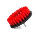 5-Inch, Red, Medium Stiffness, Flat Cleaning Drill Brush 