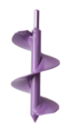 Purple Bulb Planting Auger and Bedding Plant Tool