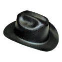 Black 4-Point Suspension Western Style Hard Hat