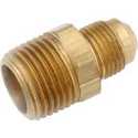 1/2 in. Flare x 1/2 in. MPT Brass Connector - Threaded, 1-Pack