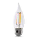 5.5-Watt 500 Lumen 5000k Dimmable Flame Tip LED Bulb, 2-Pack