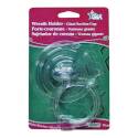 10-Lb Working Load Limit PVC Base Polycarbonate Hook Suction Cup Wreath Holder  