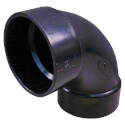 Hub x Hub 90° DWV Sanitary ABS Elbow, 1-1/2"