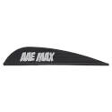 Max Stealth Black Nock-On Vanes, 40-Pack