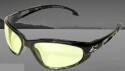 Dakura Black Nylon Frame Safety Glasses With Non-Polarized Yellow Polycarbonate Lens