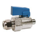 Dial Manufacturing 9426 Straight Ball Valve, 1/4 In Cc X 1/8 In Mpt, Stainless Steel, For Evaporative Coolers