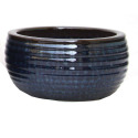14.5-Inch Blue Esam Low Planter