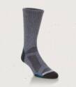 Medium Charcoal & Blue Lightweight Tech Crew Sock
