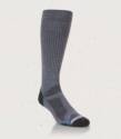 Large Charcoal/Blue Lightweight Tech Boot Sock