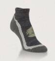 Large Olive/Charcoal Lightweight Signature Low Cut Sock