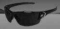 Khor G2 Gloss Black Nylon Frame Safety Glasses With Non-Polarized Smoke Lens