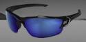 Khor G2 Gloss Black Nylon Frame Safety Glasses With Polarized Blue Lens