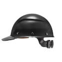 Black Dax Front Brim Hard Hat, 12 In L X 7-1/2 In W X 6-1/2 In H, 6-Point Suspension