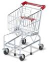 Metal Toy Shopping Cart 