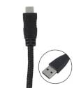 6-Foot Black Braided Micro-B To USB Cable