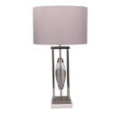 150-Watt E26 Base Table Lamp With Clear Oval Center   