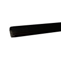 2-Inch x 3-Inch x 10-Feet Aluminum Downspout Black